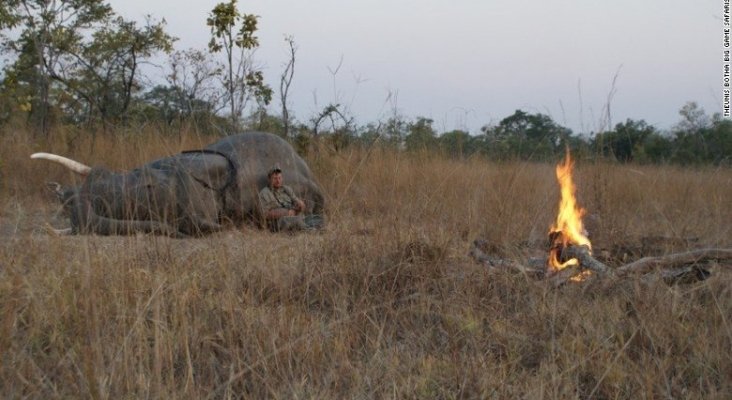 Cazador en Zimbabue