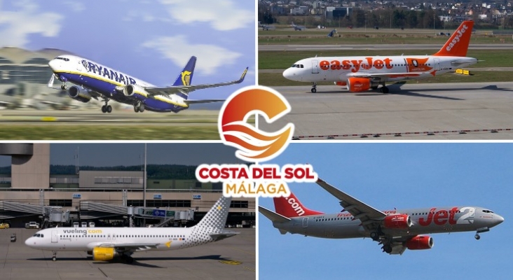 Las aerolíneas confirman 2,3 millones de asientos para la Costa del Sol entre mayo y julio