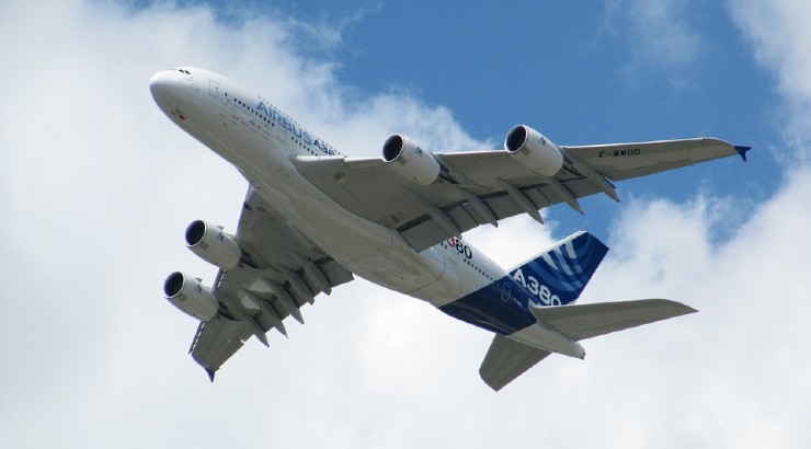 Foto de un Airbus A380
