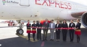 Iberia Express bautiza uno de sus aviones con el nombre de La Palma para promoverla como destino