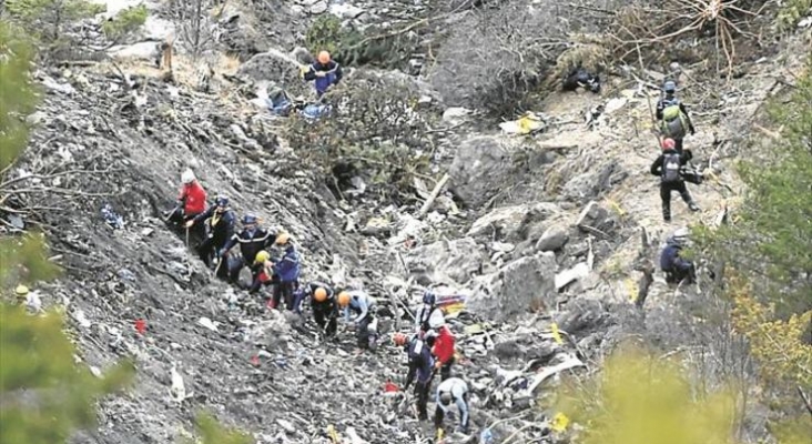 Declaran a Lufthansa culpable del accidente de Germanwings