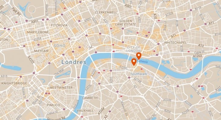 Lugares de los ataques en Londres