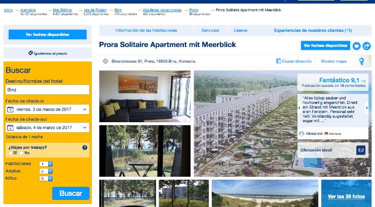 Prora Solitaire, alquiler de apartamentos en Booking 