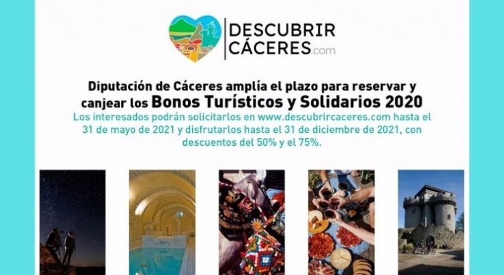 Cáceres ofrece 'Bonos Turísticos' hasta el 31 de mayo | Diputación de Cáceres