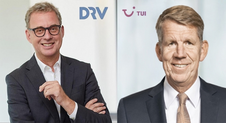 Norbert Fiebig, presidente de DRV, y Fritz Joussen, CEO de TUI Group