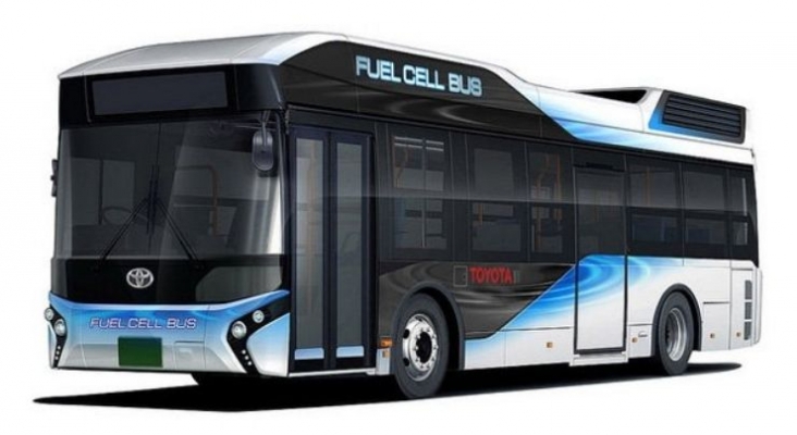Toyota crea un autobús que funciona con hidrógeno y genera energía Toyota crea un autobús que funciona con hidrógeno y genera energía