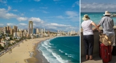 Benidorm (Alicante) recibe los primeros grupos de turistas sénior vacunados