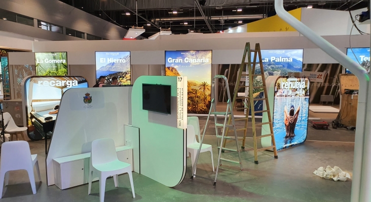 Montaje del Stand Canarias FITUR 2021 18/05/2021