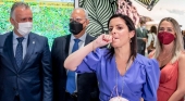 La consejera de Turismo de Canarias, Yaiza Castilla, lleva el silbo gomero a FITUR