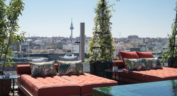 Terraza del hotel Bless Collection de Madrid