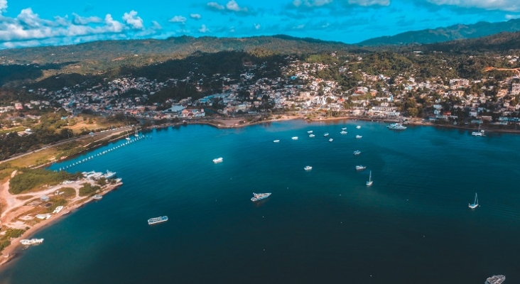 Vista aérea de Samaná, República Dominicana