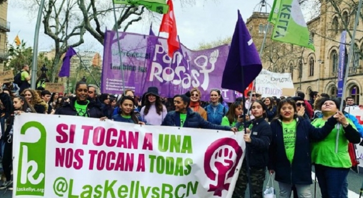 Las Kellys inician una colecta para crear su propia central de reservas  Foto Sindicato Las Kellys Catalunya