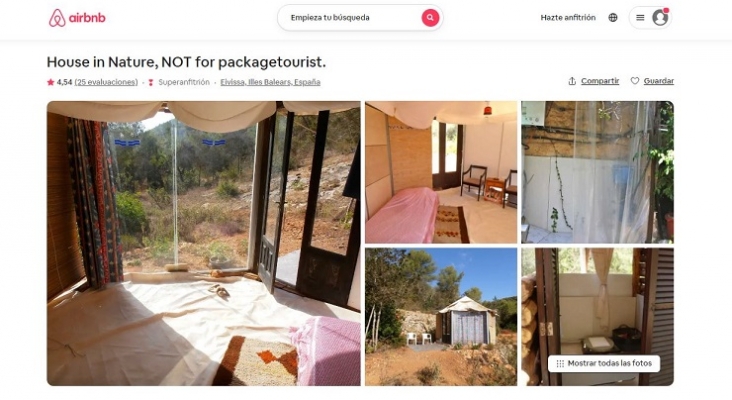 Las “infraviviendas y alojamientos tercermundistas” no desaparecen de la oferta de Ibiza Foto Airbnb