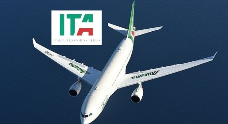 La nueva Alitalia corta sus vuelos con Argentina y cancela las reservas posteriores a octubre. Logo ITA (alitalia.com)