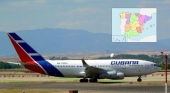 Cubana de Aviación seguirá volando pese a quedarse fuera del sistema de pagos de IATA en España  Foto de Wikimedia Commons (CC BY SA 3.0) & mapa (CC BY 3.0)