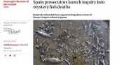 Los medios internacionales se hacen eco del desastre ambiental del Mar Menor