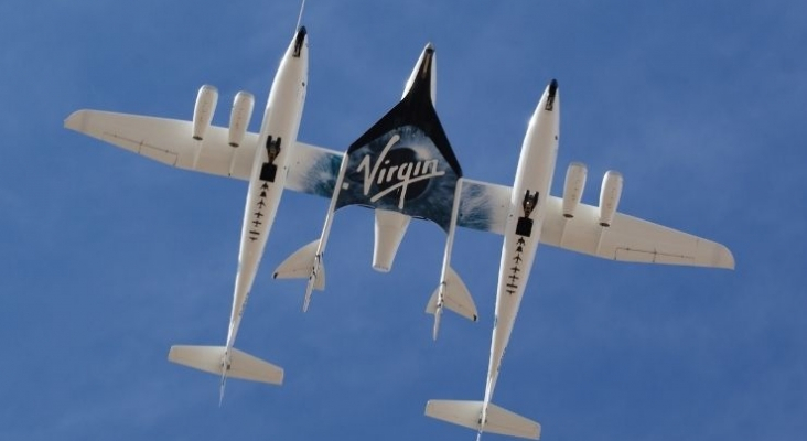 Nave de Virgin Galactic. Foto de Wikimedia Commons (CC BY 2.0)