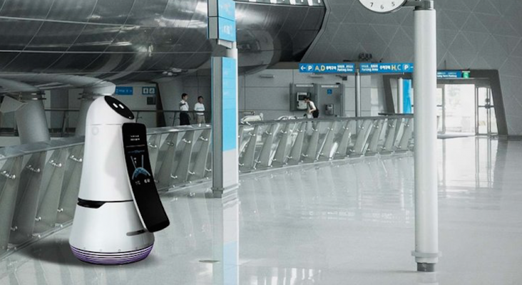 Robot en el aeropuerto de Seul