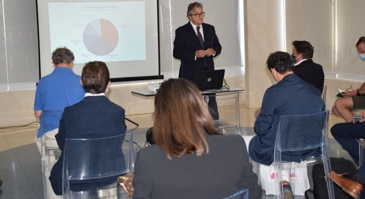 Jesualdo Ros, secretario general de PROVIA, durante la presentación