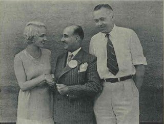 Con Leila Hyams y Nick Grinde en la escala en Los Angeles