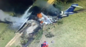 Los 21 pasajeros del MD87 estrellado en Texas (EE. UU.) sobreviven al accidente