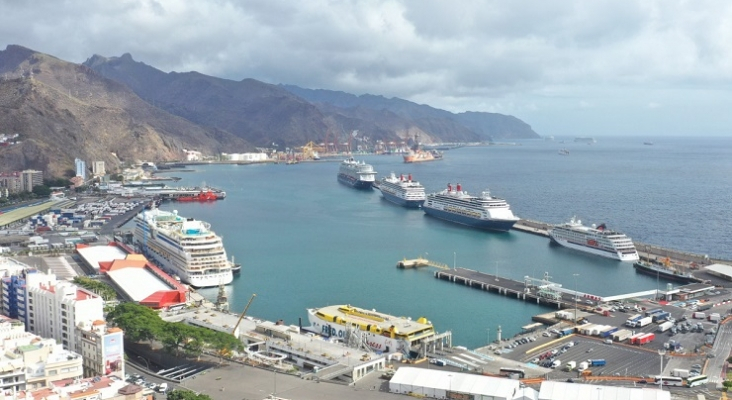 Vuelven a coincidir 4 cruceros en Tenerife por primera vez tras la pandemia | Foto: Puertos de Tenerife
