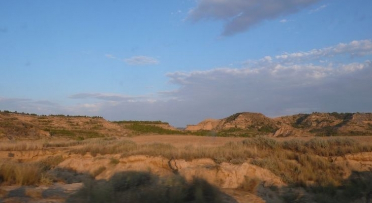 El desierto de Los Monegros (Aragón) se destaca como destino de rodajes. Foto Wikimedia Commons (CC BY 2.0) 