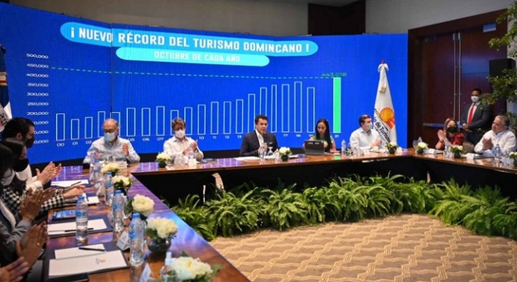 David Collado, ministro de Turismo de República Dominicana presenta las estadísticas de octubre de 2021