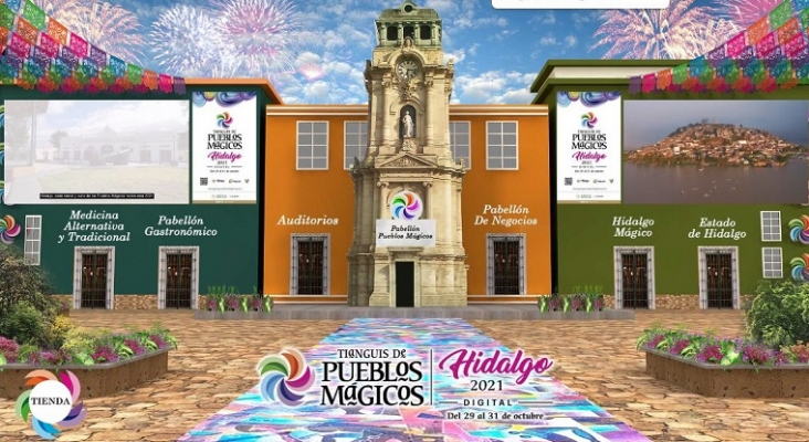 Vista de la edición virtual del Tianguis de Pueblos Mágicos (México) 