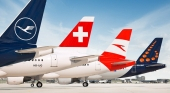 Colas de aviones de aerolíneas filiales del grupo | Foto: Lufthansa Group