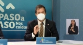 Lucas Palacios, ministro de Economía del Gobierno de Chile, durante el anuncio de medidas sanitarias para viajeros
