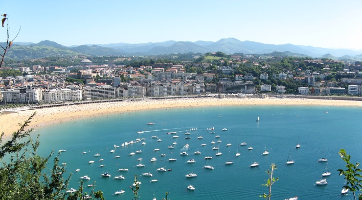 Vista de la Playa de la Concha (San Sebastián, Guipúzcoa) | Foto: PIXNIO (@oldtran)