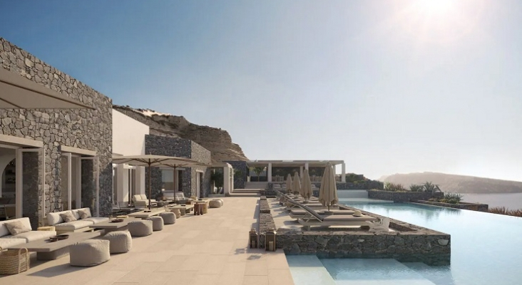 Vista del nuevo Magma Resort Santorini (Grecia) | Foto: Hyatt Hotels 