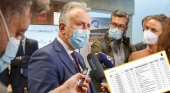 Ángel Víctor Torres, presidente del Gobierno de Canarias, al anunciar las ayudas a empresas por la pandemia