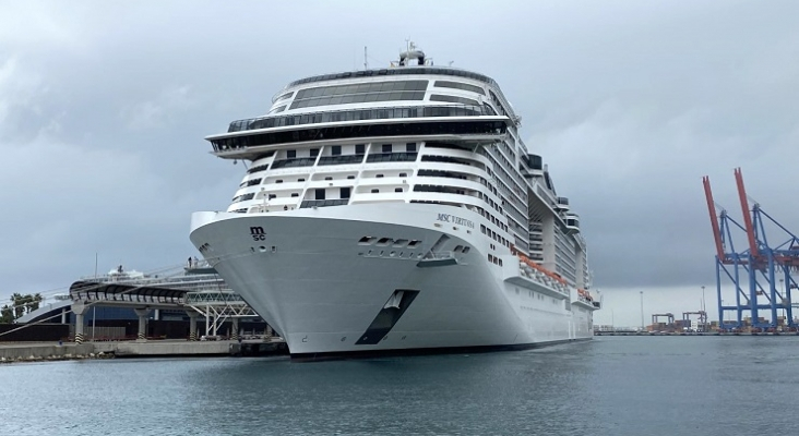 Crucero de MSC en el Puerto de Málaga (Andalucía) | Foto: Autoridad Portuaria de Málaga