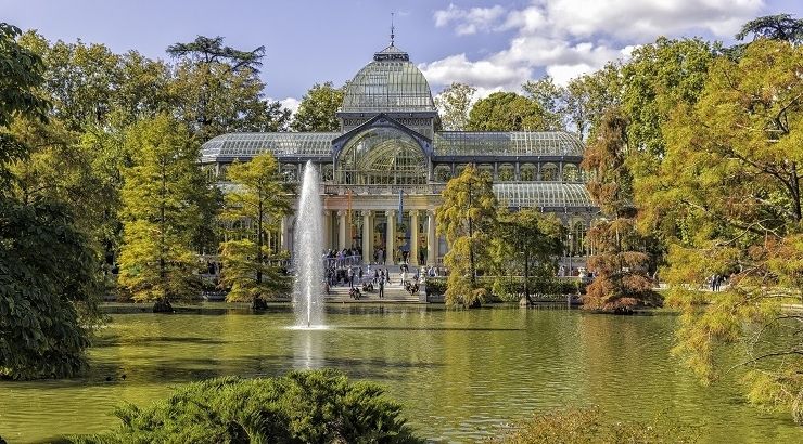 Palacio de Cristal en el Parque del Retiro, Madrid