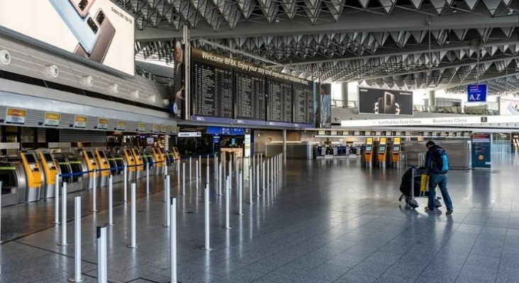 Aeropuerto de Frankfurt (Alemania) en plena pandemia