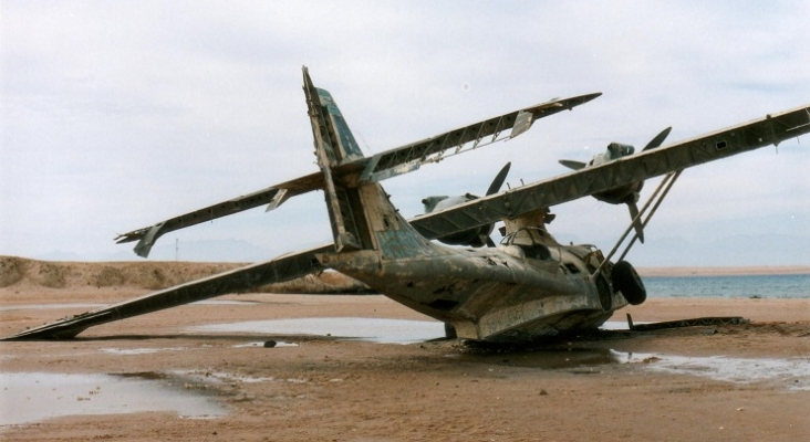 PBY 5A Catalina N5593 en el Golfo de Aqaba (Arabia Saudí). Foto: Ken Stanford