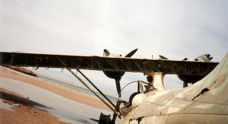 PBY 5A Catalina N5593 en el Golfo de Aqaba (Arabia Saudí). Foto: Ken Stanford