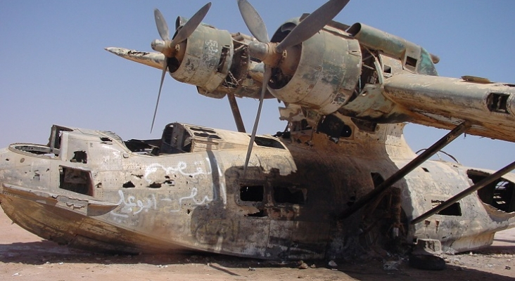 PBY 5A Catalina N5593 en el Golfo de Aqaba (Arabia Saudí). Foto: Ken Stanford