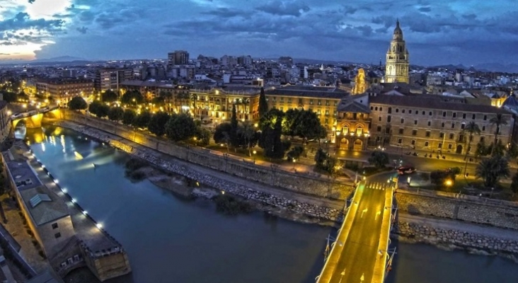 Vista de la ciudad de Murcia y el río Segura | Foto: Turismo de Murcia