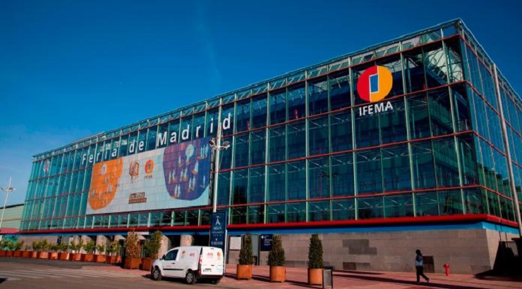 Vista de la entrada de IFEMA, Feria de Madrid (España)