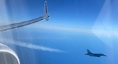 F 16 interceptan avión de pasajeros que había perdido contacto con control aéreo rumbo a España Foto EnElAire