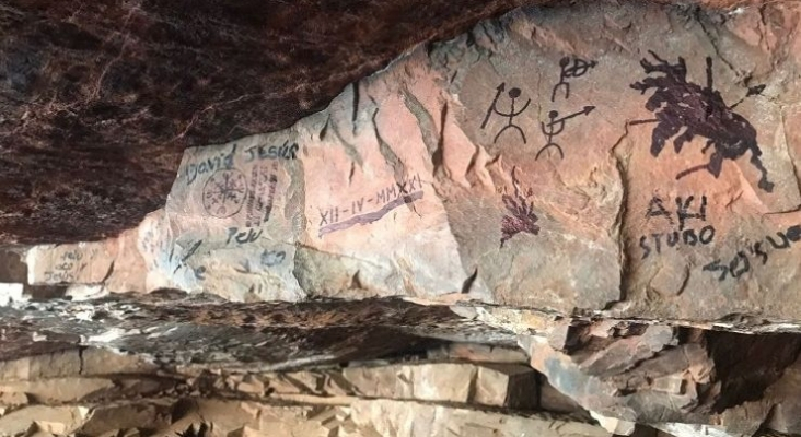 Nuevo atentado contra el patrimonio rupestre de España, esta vez en Ciudad Real | Foto ArqueoPEPA