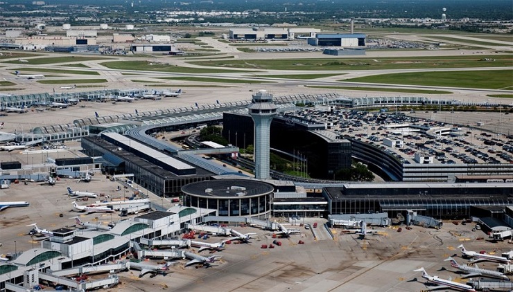 Vista del centro de control del Aeropuerto Internacional Chicago O'Hare | Foto: vía Wheelchair Travel