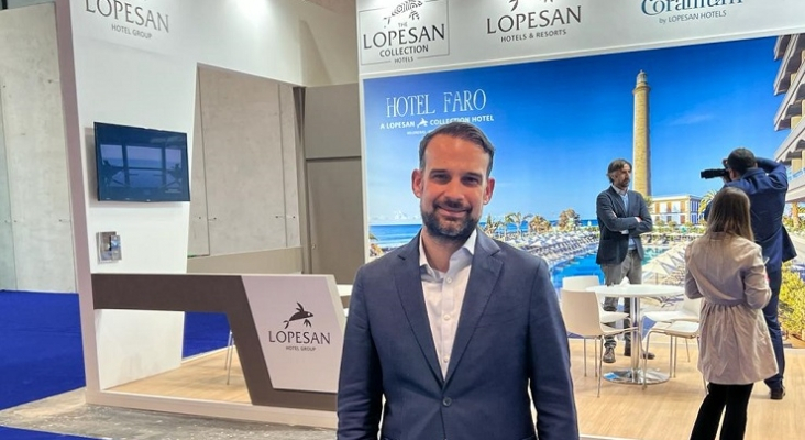 José Alba, consejero comercial de Lopesan Hotel Group y LS Invest, en FITUR | Foto: Tourinews