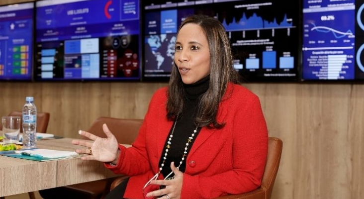 Jacqueline Mora, viceministra de Turismo de República Dominicana, en FITUR 2022 | Foto: Propiedad de Isaac Abad