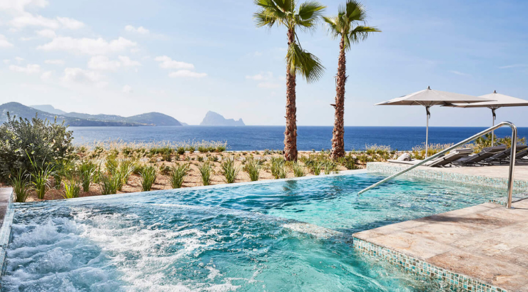 Vistas desde una habitación en el 7Pines Resort Ibiza | Foto: 7Pines Resort Ibiza
