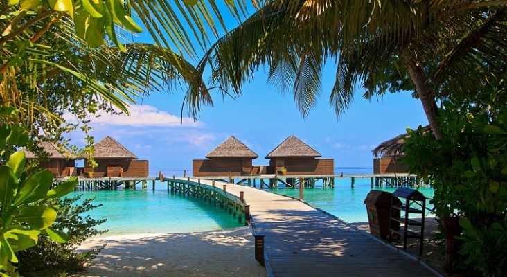 Palafitos en Maldivas
