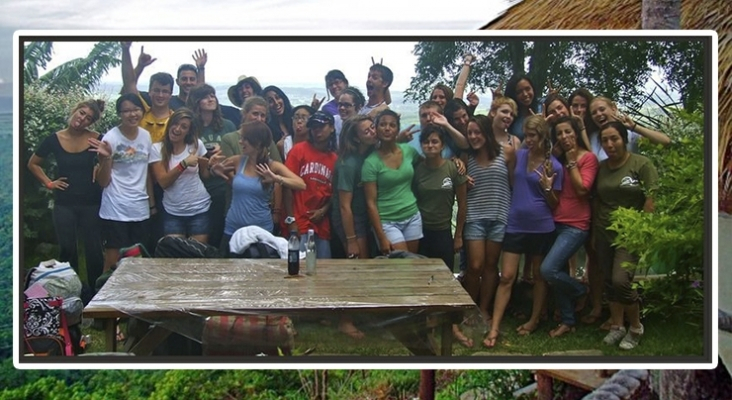 Grupo de estudiantes en Tubagua Ecolodge (República Dominicana)